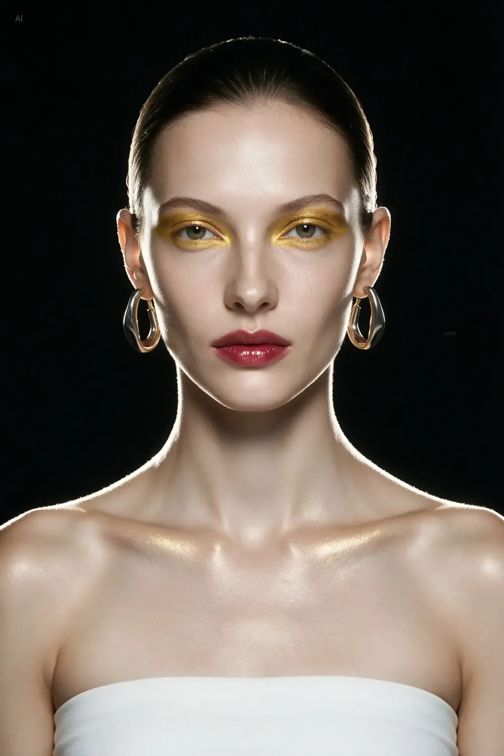 An elegant woman with refined makeup — beauty portrait generated by Seedream 5.0 Pro